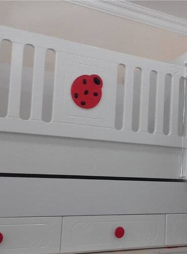 zerif cayi: Для девочки и мальчика, Четырехугольная, Колыбель, Без бортиков, Без матраса, Без механизма качания — 1