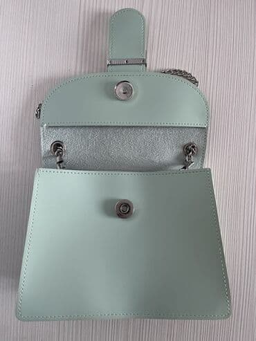 Eynəklər: Miniso açıq nanə (mentol) rəngində mini çiyin çantası - Material — 2