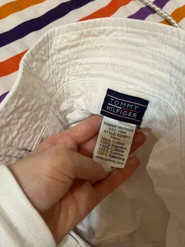 королевский боб оригинал отзывы: Панама, Tommy Hilfiger, One size, цвет - Белый — 2