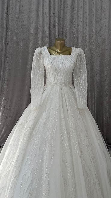 yeni toy paltarları: Zərif gəlinlik və ziyafət libasları kolleksiyası - Ağ gəlinlik — 9
