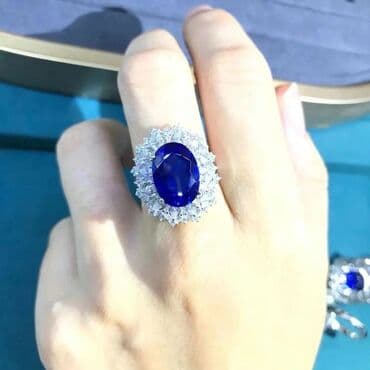 gumuş bilərziklər: Üzük, Gümüş, Sapfir — 2