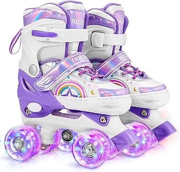 Uşaqlar üçün LED işıqlı dörd təkərli rolik ayaqqabılar - Təkər tipi — 3