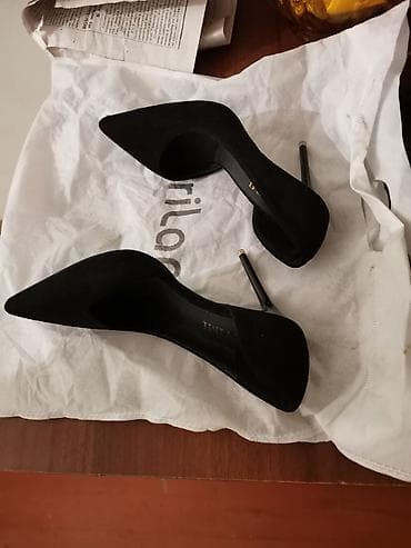 rizalli ayaqqabi: Tuflilər, Ölçü: 34, rəng - Qara, Yeni — 3