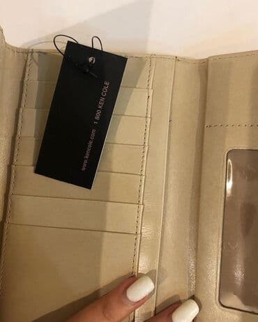 balaca qadın pul kisəsi: Kenneth cole New York original firmasinin pul kisesi,esl deridir — 7