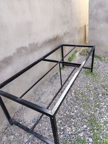 bag ucun masalar: Metall çarpayı/tumba çərçivəsi - Material: qalın divarlı kvadrat — 3