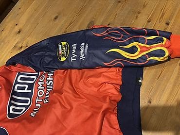 duti kurtka: DuPont Automotive Finishes NASCAR temalı ceket YENİDİR GEYİNİLMƏYİB! — 5