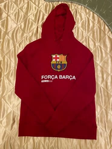 флисовые мужские спортивные костюмы: Мужская толстовка, M, цвет - Красный — 1