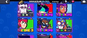 Brawl Stars hesabı – yüksək inkişaf etmiş profil - Kupa yolu: 45.464