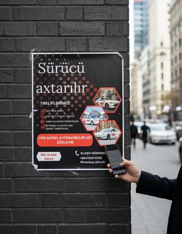 gence bolt taksi: Taksi sürücüsü tələb olunur, Nəqliyyat təmin edilir, Həftəlik ödəniş — 3