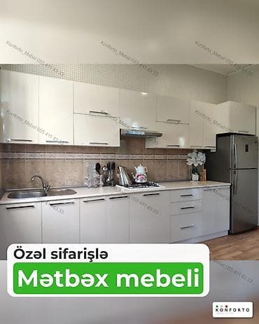 Sifarişlə mətbəx dəsti, Özü çəkən petlələr, MDF — 1
