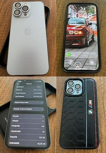 iphone irsad: IPhone 13 Pro, 128 GB, Gümüşü, Face ID — 1