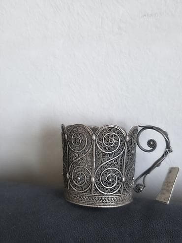 roselle: Çay dəsti, rəng - Gümüşü, Metal — 3