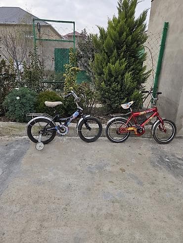 Uşaq velosipedləri – 2 ədəd - Model/ölçü: Təxminən 16 düym təkərli
