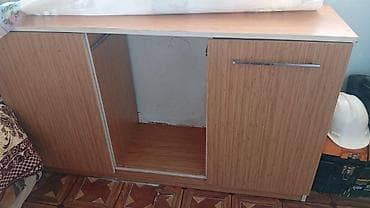 Mətbəx alt dolabı - Material: Laminat/LDSP səth, taxta teksturalı