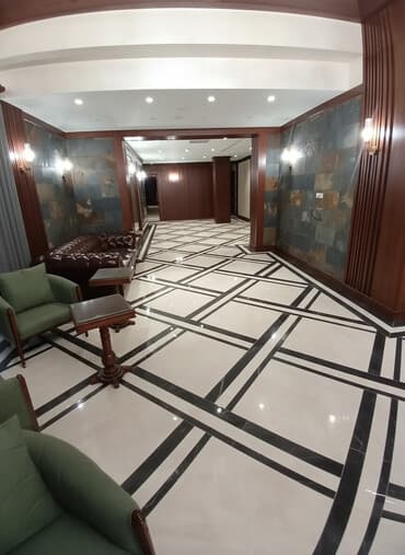 Kafel kermeqranit usdası ideal iş görülməsi.Mazaika qabançiq evlərin