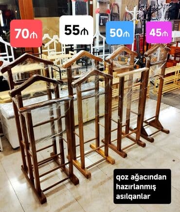 Qab-qacaq və mətbəx ləvazimatları: Məhsul: Hər növ asılqanlar və paltar stendləri. çatdırılma ödənişlidir — 10