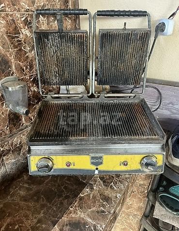 Оборудование для ресторанов, кафе: REMTA elektrik kontakt qril/panini aparatı - İki qapaqlı, geniş — 3