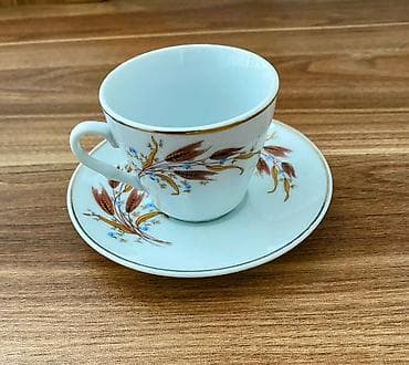 dest: Çay dəsti, rəng - Ağ, Farfor, 6 nəfərlik — 3