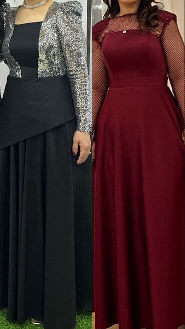 sade dön modelleri: Ziyafət paltarları – 2 model 1) Qara rəngli uzun ziyafət geyimi: - — 1