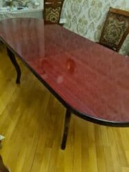 tek stollar: Qonaq masası, İşlənmiş, Açılan — 4