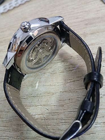 Digər aksesuarlar: AOKULASIC mexaniki qol saatı – avtomatik mexanizm, skeleton dizayn - — 4