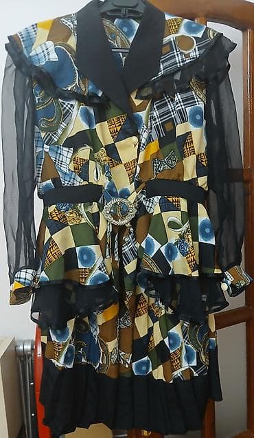 xonca desti: Retro stildə qadın dəsti – pencək və ətək - Dizayn: mozaika/patchwork — 3