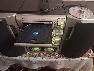 Audio: JVC mini Hi-Fi musiqi mərkəzi + 2 akustik sütun Xüsusiyyətlər: - JVC — 5