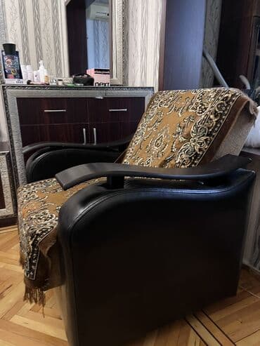 куплю кресло кровать бу: İşlənmiş, Kreslo, Dəri, Kredit yoxdur, Çatdırılma yoxdur — 4