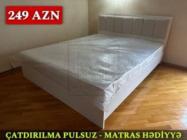 Yeni, Təknəfərlik çarpayı, Bazalı, Matras ilə, Siyirməsiz, Azərbaycan — 10