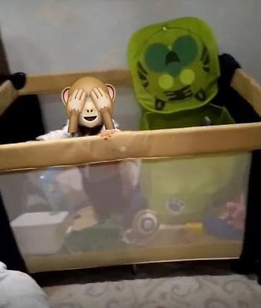 Uşaq üçün oyun manjesi / playpen - Dördkünc forma, yumşaq — 1