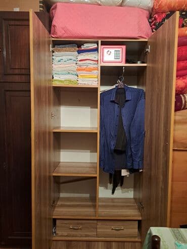 paltar seren: Açılan, 2 qapılı Düz dolab, Qarderob, paltar dolabı — 2