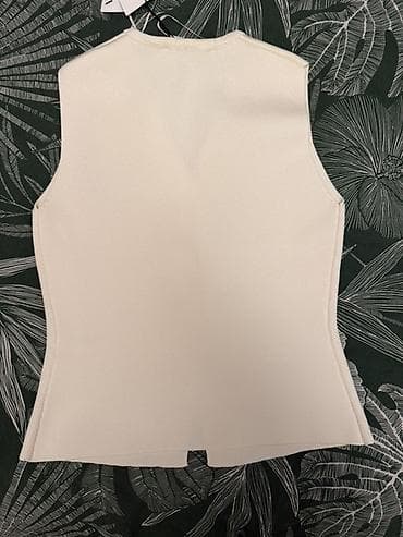 Üst geyimi: Jilet, Zara, S, rəng - Ağ — 2