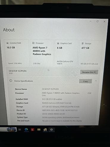 en ucuz playstation 5: İşlənmiş Lenovo Legion, 15.6 ", AMD Ryzen 7, 512 GB, Ünvandan götürmə, Pulsuz çatdırılma, Ödənişli çatdırılma — 10