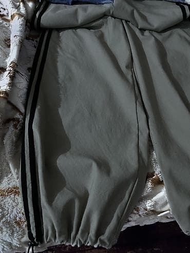 Dəstlər: Unisex idman üslubunda şalvar - Rəng: zeytun-yaşıl (olive) — 2