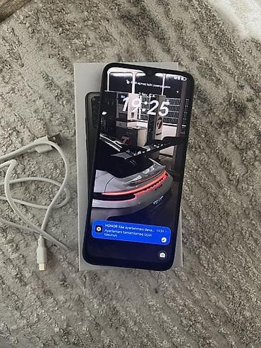 iphone 12 az: Honor X6a, 128 GB, rəng - Qara, Barmaq izi, Face ID — 9