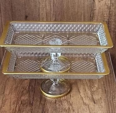 lala.fo posuda: Tort və şiriniyyat qabı, Şüşə, Türkiyə — 2