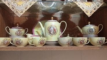 roma: Çay dəsti, rəng - Sarı, Farfor — 1