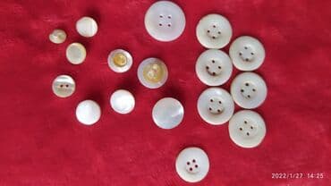 Portmone, pulqabıları: Пуговицы из натурального перламутра времени СССР — 2