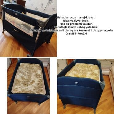 Uşaqlar üçün maneji–kravat. • Rahat yuxu və oyun üçün uyğun, qatlanan