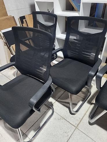 Ofis mebeli: Ofis ziyarətçi/kürsüləri – mesh arxa dayaqlı - Model: sabit skeletli — 5
