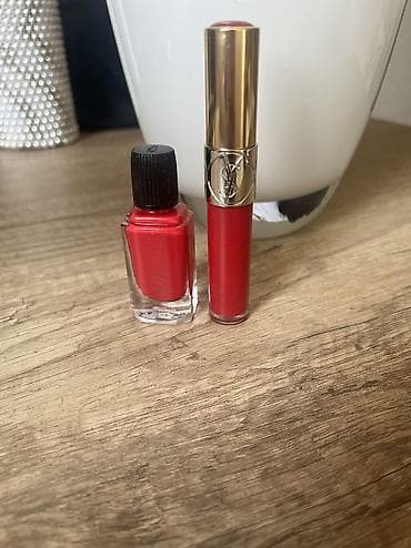 gloss: Блеск для губ YSL. Оригинал. Новый тестер. Цвет тёмно- малиновый — 4