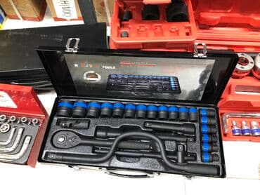 otbiçən ehtiyat hissələri: Pnevmatik/udar uyumlu quraşdırma alət dəsti. Xüsusiyyətlər: - 1/2" — 1