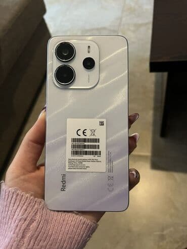 Apple iPhone: Redmi 14R, 256 GB, rəng - Ağ, Barmaq izi — 1