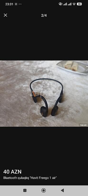 qulaqci: Simsiz (Bluetooth) Qulaqcıqlar, Havit, rəng - Qara — 2