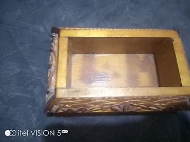 qapi dekoru: Əl oyma naxışlı taxta qutu - Material: tam taxta (təbii ağac), laklı — 5