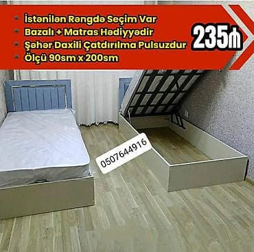 taxt basliqlari: Yeni, Təknəfərlik çarpayı, Bazalı, Matras ilə, Siyirməsiz, Rusiya — 6