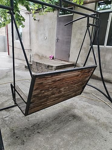 2el mebeler: İşlənmiş, Skamya-yelləncəl, Zontiksiz, Metal — 4