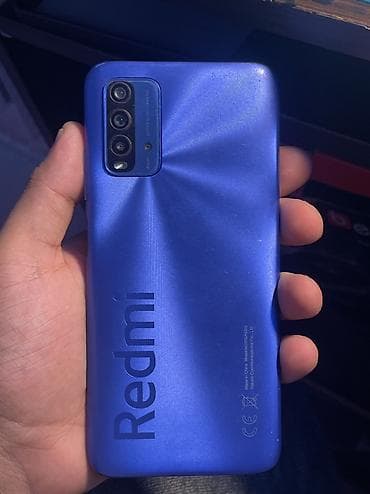 telfon satişi: Redmi 9T, 64 GB, rəng - Göy, Barmaq izi — 3