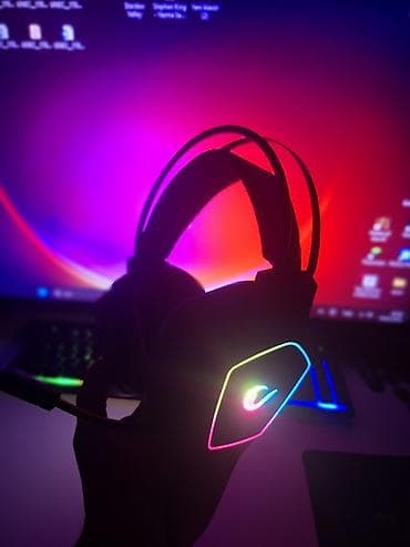 Комплектующие для ПК и ноутбуков: Rampage X-Ranger Virtual 7.1 RGB Gaming Headset - Virtual 7.1 səs — 1