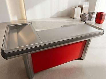 seyf kassa satışı: Supermarket kassası üçün kassir masası - Material: paslanmayan polad — 1